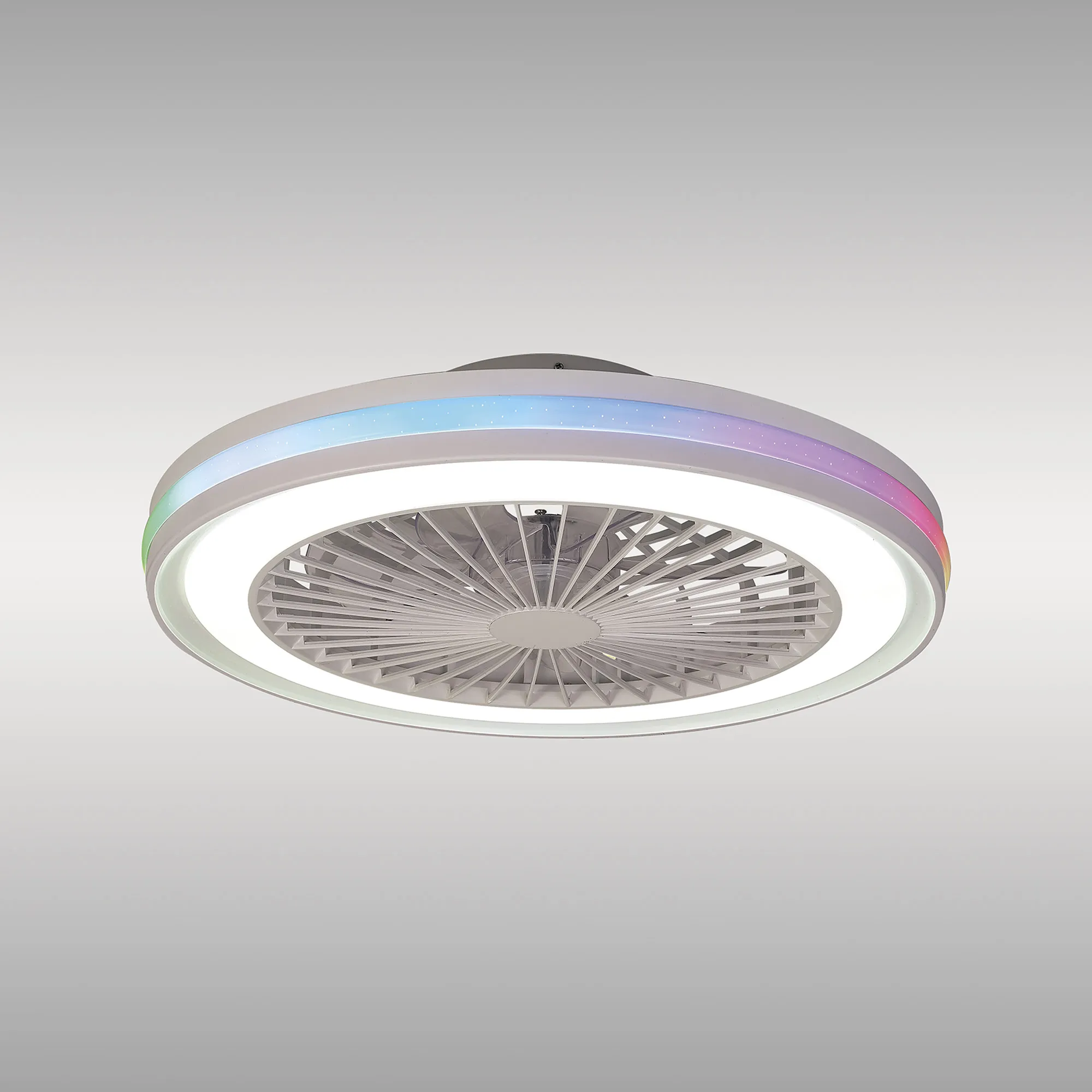 Gamer 40W LED Dimmable White/RGB Ceiling Light & Fan, Remote M8291  Mantra Ventilacion Gamer